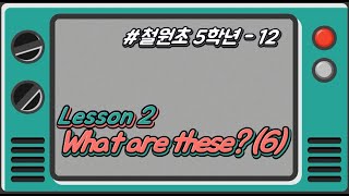 [철원초 5학년]_#12_Lesson2. What are these？(6)