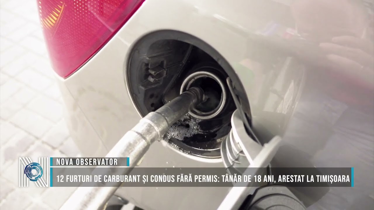12 furturi de carburant și condus fără permis: tânăr de 18 ani, arestat la Timișoara