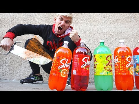 NINJA WEAPONS VS SODA 2!!