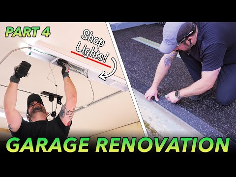 Shop Lights 101 & Installing Rubber Flooring : Transforming My Garage Part 4