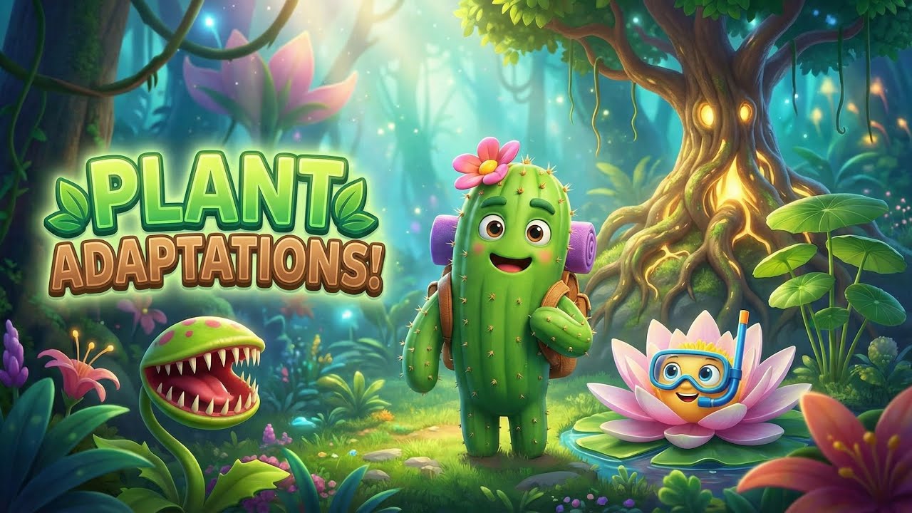 Plant Adaptations Explained! 🌵🌲 How Plants Survive in Extreme Environments