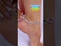 New Beautiful Designer Silver Green Pink Stone Anklet With 67 Discount On Instant Order Shorts