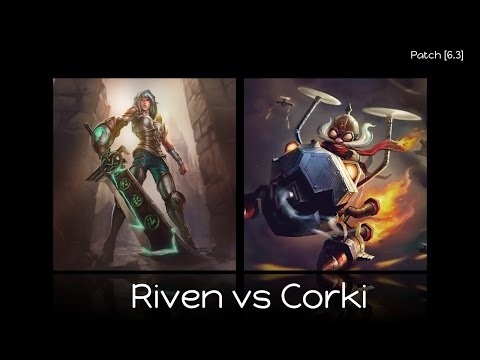 "Riven ez tutorial"? Riven vs Corki | MID | Patch [6.3]