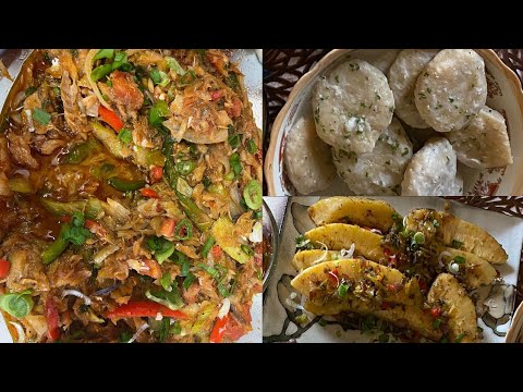 Salt fish, dumpling and provisions, St kitts and Nevis national dish, step by step procedure