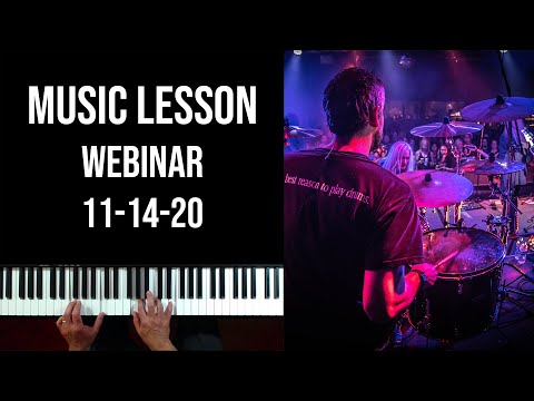 Lessons with Carlos (Webinar 11-14-20), merengue piano, salsa piano, chromatic scales, ear training