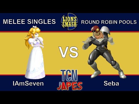 TCNJapes 3 SSBM Singles - IAmSeven (Peach) vs. Seba (Captain Falcon) - Round Robin Pools