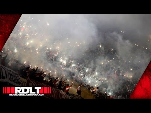 "Siempre te sigo... (Recibimiento vs. Indep. del Valle)" Barra: Los Borrachos del Tablón &bull; Club: River Plate &bull; País: Argentina