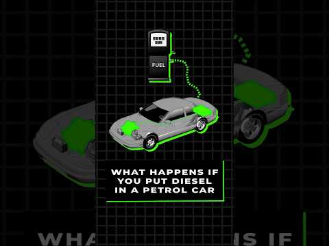 What Happens If you Put Diesel In a Petrol Car? Explained in 10 Seconds #cars #automotive #supercars