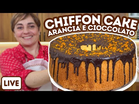 CHIFFON CAKE ARANCIA E CIOCCOLATO Ricetta in Diretta - Fatto in Casa da Benedetta