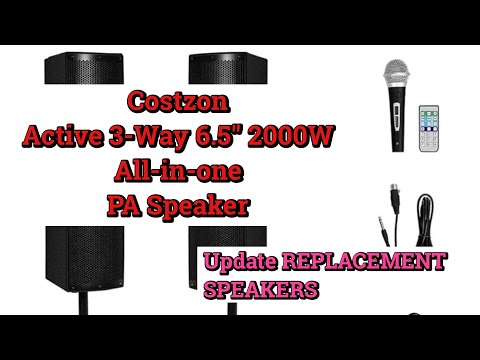 UPDATE! Sonart PA powered Tower Speakers project / sound test