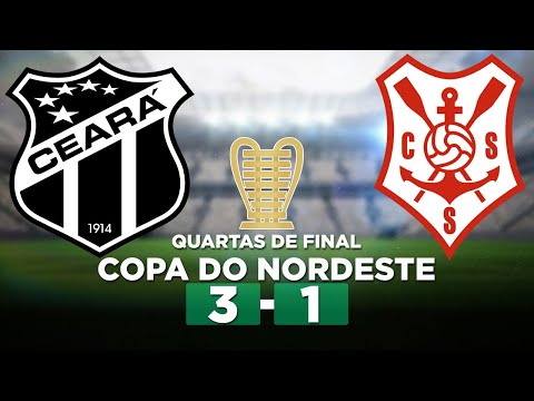 CEARÁ 3 x 1 SERGIPE Copa do Nordeste 2023 Quartas de final | Narração