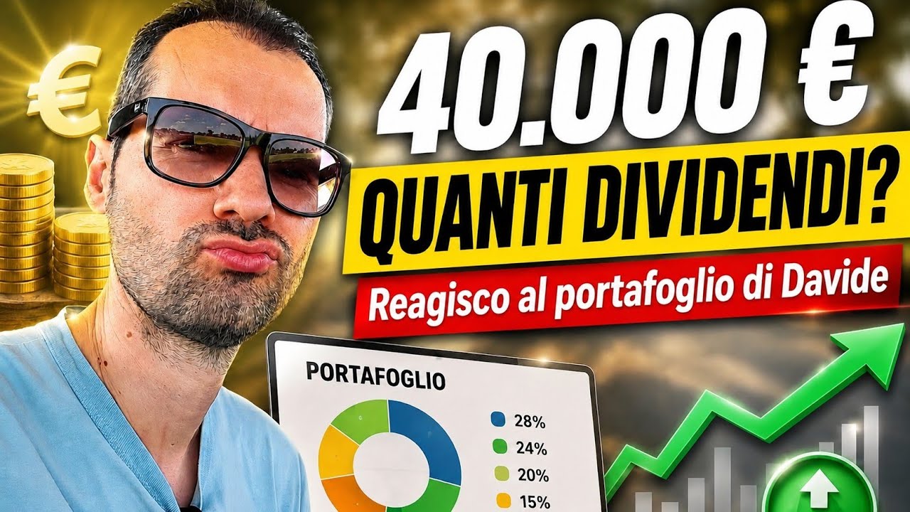 40.000 euro e FOCUS RENDITA - Reagisco al portafoglio di Davide (CLIP)