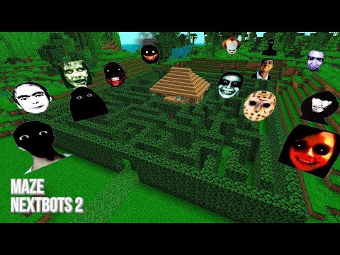 SURVIVAL NEXTBOT MAZE WITH 100 NEXTBOTS CHASED ME in Minecraft - Gameplay - Coffin Meme