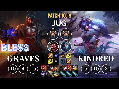 DMO bless Graves vs Kindred Jungle - KR Patch 10.19