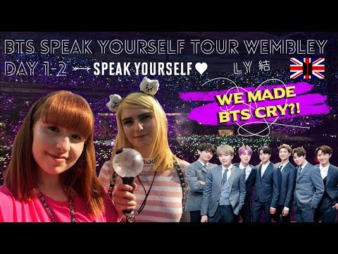 WE MADE BTS CRY?!｜BTS AT WEMBLEY D1+2💜🌌