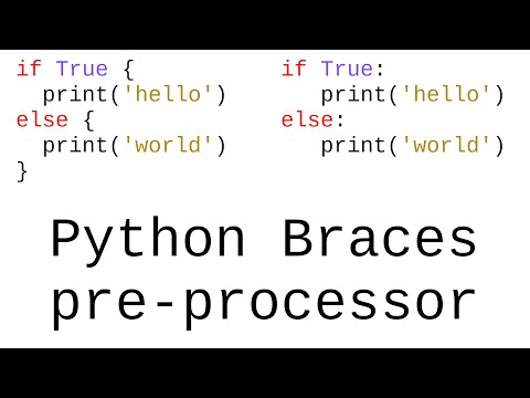 Python Braces Write Python Code With Braces Instead Of Indents