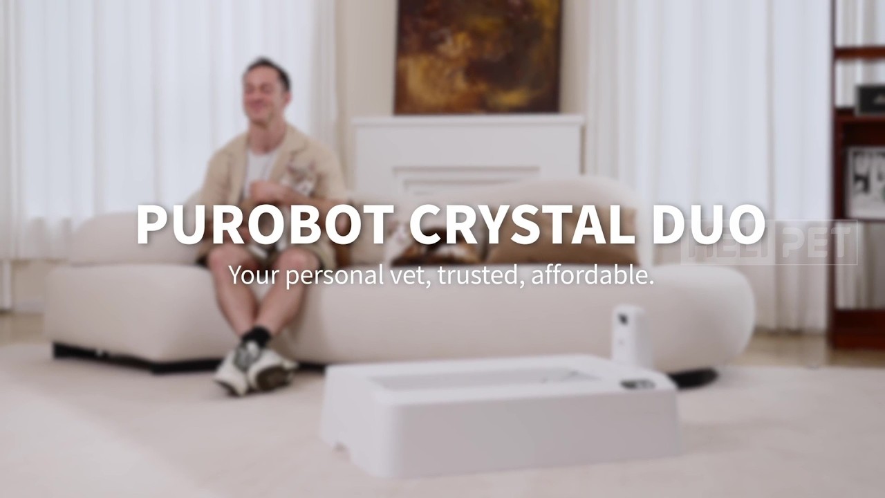 Máy dọn vệ sinh mèo Petkit Purobot Crystal Duo có Camera AI