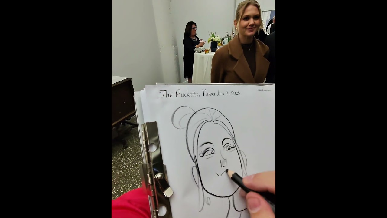 Promotional video thumbnail 2 for Speed Sketchers 60 Second Caricatures