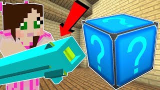 Minecraft: CRYSTAL LUCKY BLOCK!!! (WORLD ENDING WEAPONS, CRAZY GLOVES, & MORE!) Mod Showcase