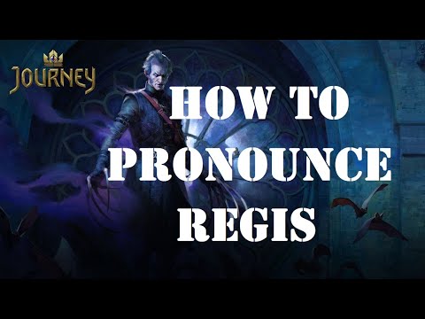 How to pronounce REGIS (in English)