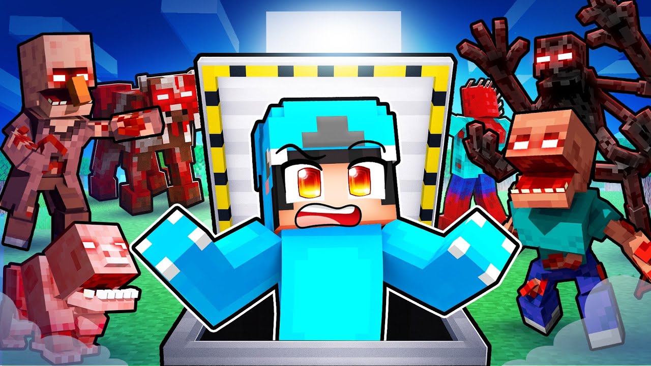 Surviving Parasites vs Doomsday Bunker in Minecraft!