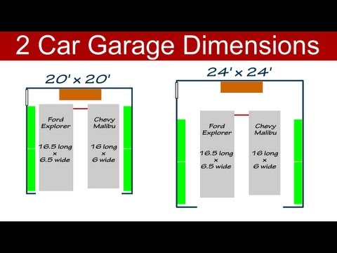 Ideal 2 Car Garage Dimensions