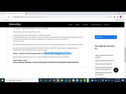 How to activate API access in CS Cart?