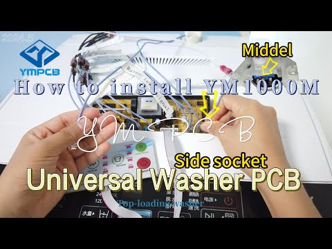 How to install YM1000 Memory Universal PCB for top-loading washing machine? #YMPCB #pcb#washerrepair