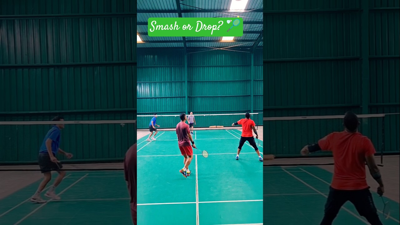 The Art of Deception. 🤫🏸 Smash or Drop? 🏸 #Badminton #shorts