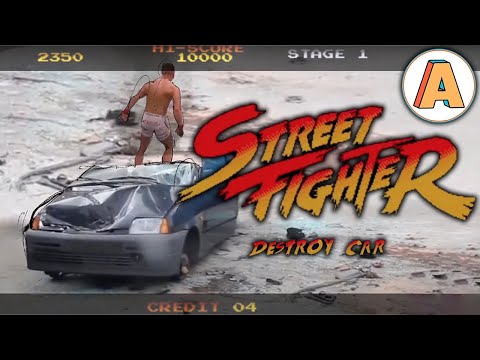 STREET FIGHTER (destroy car) - Animation short film Donato Sansone / Sound by Enrico Ascoli - Italy
