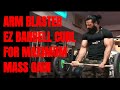 E Z Bar Curl With Arm Blaster - Jitender Rajput