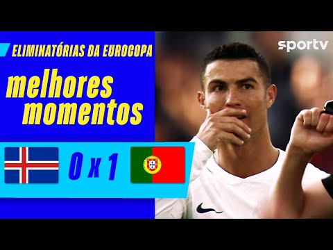 Gols e lances de Islândia x Portugal