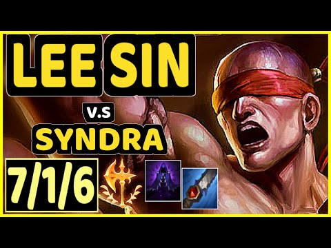 KREOX (LEE SIN) vs SYNDRA - 7/1/6 KDA JUNGLE GAMEPLAY - EUW Ranked MASTER