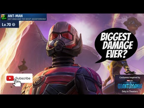 ANT-MAN QUANTUMANIA UNIFORM LOOKS COOL ! T3 LEVEL 70 REVIEW - ABX / WBL / GBR | Marvel Future Fight