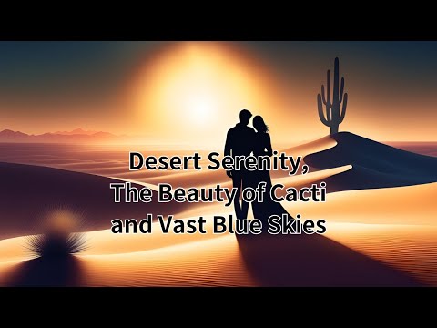 Desert Serenity,The Beauty of Cacti and Vast Blue Skies