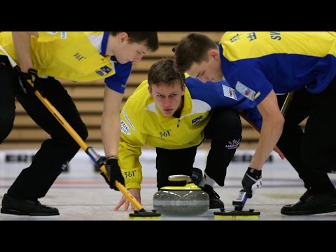 CURLING: CAN-SWE - World Junior Chps 2015 - Men Draw 6