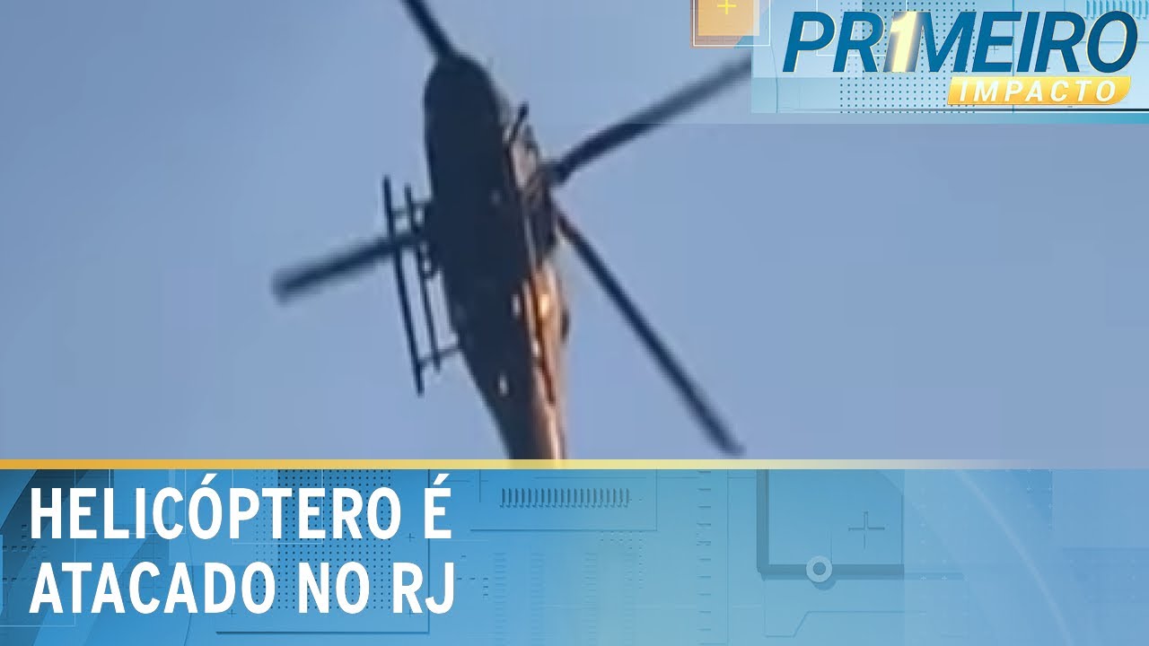 Helicóptero é atacado a tiros e faz pouso forçado no Rio de Janeiro | Primeiro Impacto (20/02/25)