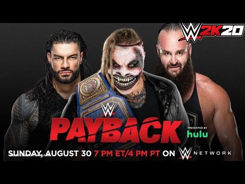 FULL MATCH Roman Reigns vs The Fiend vs Braun Strowman:Universal Champion Payback Aug 30 2020 (PS4)