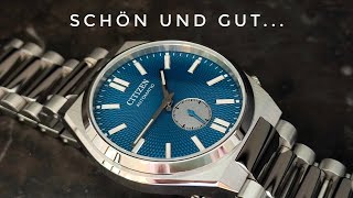 Die schönste japanische Uhr verbessert? Citizen Tsuyosa NK5010-51L Small Second blau Review deutsch