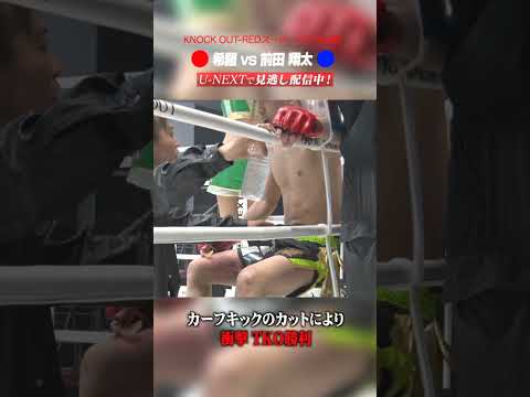 カーフキックのカットにより衝撃 TKO勝利 #knockoutkb #格闘技 #KRS10