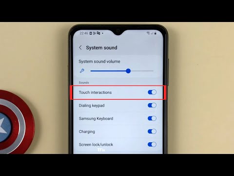 How to enable/disable Touch Interaction sound on Samsung A04s Android 13
