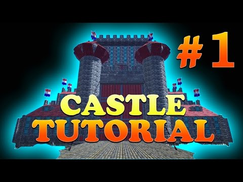 Part 1, How to Build a Castle with Round Towers in ARK Survival Evolved