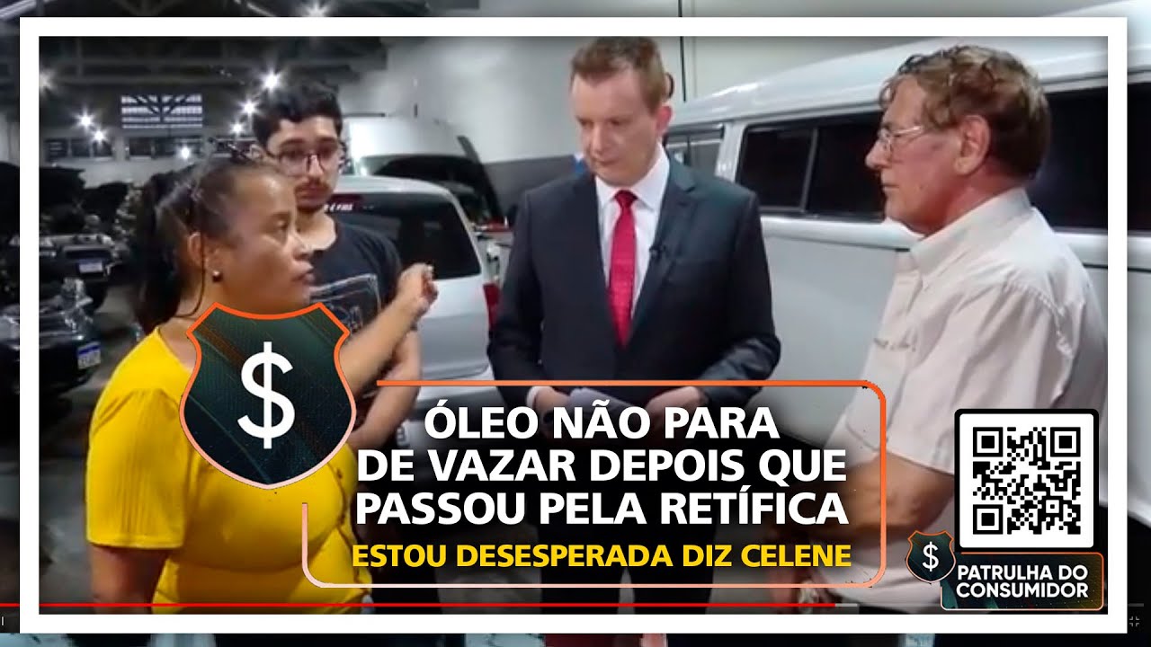 ÓLEO NÃO PARA DE VAZAR DEPOIS QUE PASSOU PELA RETÍFICA - ESTOU DESESPERADA DIZ CELENE
