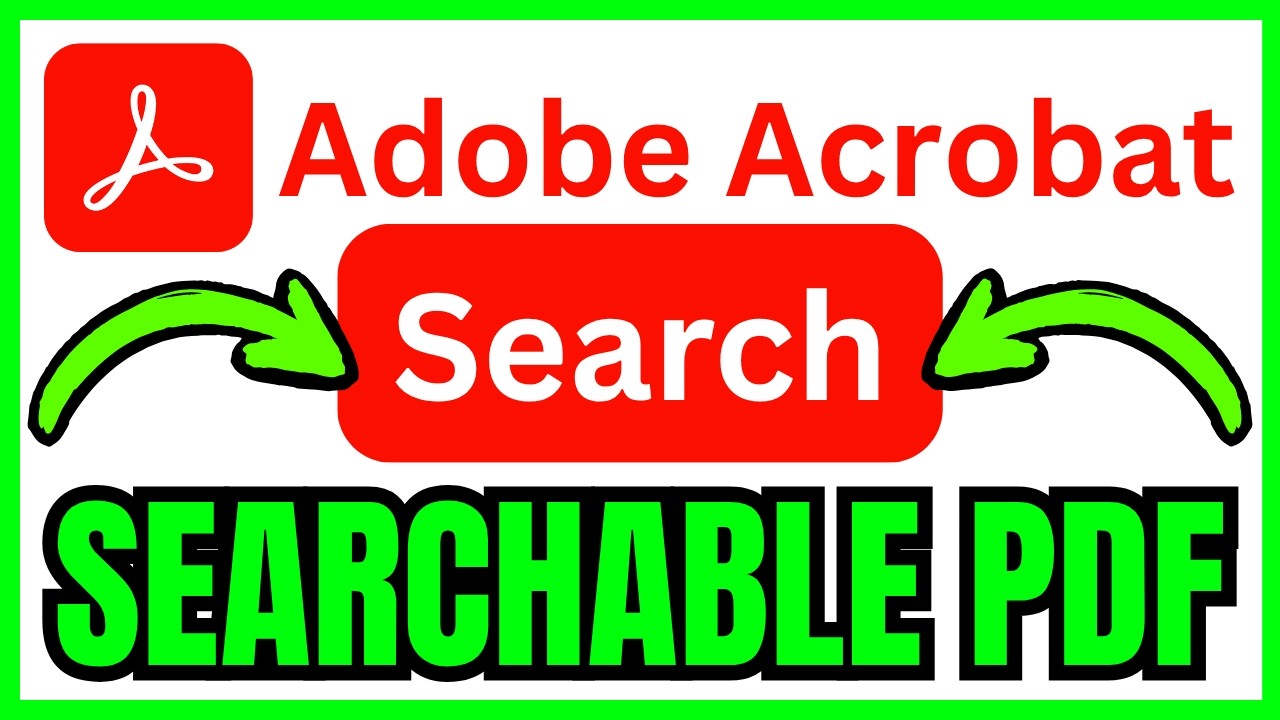 How To MAKE A PDF SEARCHABLE In Adobe Acrobat (QUICK & EASY) 2026