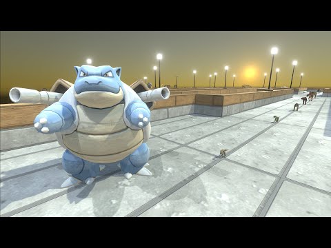 BLASTOISE DEATH RUN - Animal Revolt Battle Simulator