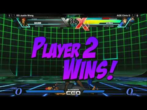 UMvC3 AGE Chris G vs EG Justin Wong - CEO2013 Day 3