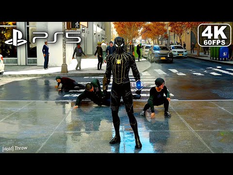 Spider-Man PS5 No Way Home Suit PS5 Gameplay 4K 60FPS