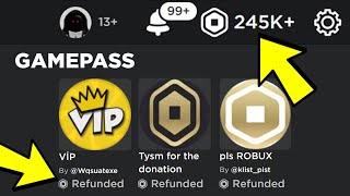 HOW TO REFUND GAMEPASSES ON ROBLOX - REFUND ITEMS IN 2023 & GET ROBUX