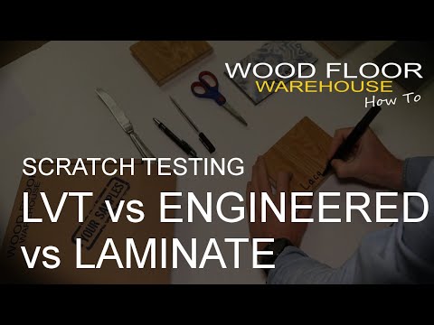 Engineered Wood vs LVT vs Laminate flooring Scratch...