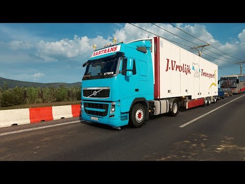 [ETS2] Euro Truck Simulator 2 1.34 - Volvo FH16 Classic - Ekeri Jumbo Trailer - Geneve to Dijon